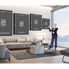 Quadro O Olhar Do Leão Preto E Branco 100x50 Cm | Moldura Pre